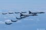 空自F-2戦闘機4機、米軍B-1爆撃機2機、F-35Bステルス戦闘機4機が九州空域で編隊飛行…北朝鮮に圧力！