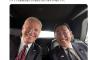 【画像】岸田総理＆バイデン大統領、車中で撮った２ショットを公開　見たことない満面の笑みでワロタ