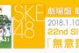 SKE48「無意識の色」劇場盤部数 3部以上は20人 これが次回の選抜ボーダーラインかね