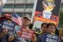 ソウルの米大使館が韓国政府に抗議　大使館を囲みTHAAD反対デモ「ウィーン条約に照らしても問題がある」