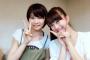 牧野真莉愛と加賀楓の同期２ショット(撮影：佐々木莉佳子ちゃん)ｷﾀ━━(ﾟ∀ﾟ)━━!!