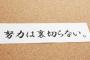 努力すればなんでも出来るというのは嘘、結局最後は才能だよな