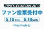 オールスターファン投票中間発表来たーーーーーーーー