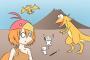 ミ（・）（・）「おなかすいたごん！」