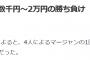 【速報】賭けマージャン1回あたりの勝ち負けは、1人当たり数千円～2万円程度だったと朝日新聞が発表