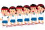 【裏山】”男女混合”でムカデ競走していた！めちゃくちゃ出生率高そうな中学校で草wwwwwww