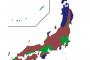【画像】日本人口減少している県マップ、ヤバ過ぎるw