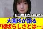 【櫻坂46】大園玲が胸の内を語る「櫻坂らしさとは…」