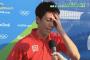 錦織選手のインタビューにカットインするソック選手！