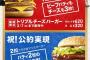 【宣伝】マクドナルド、公約実現バーガー発売中！！！！！！！！！！！！