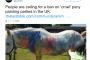 馬を塗ってインスタ映え「デコ馬」が海外で大流行！ → 動物愛護が大激怒！