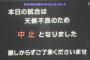 【阪神対ヤクルト13回戦】阪神対ヤクルトは天候不良のため中止