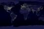 【画像あり】夜の世界地図