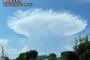 静岡　空に見事なキノコの雲