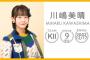 【SKE48】川嶋美晴が新型コロナに感染