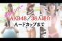 【動画】AKB48メンバーのグラビアをカップ数順に紹介！