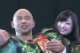 新日本プロレスにももクロ登場、試合後に告知をしてプロレスファンに叩かれる、邪道にお姫様抱っこされてモノノフに叩かれる