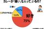 【画像】カレーが苦手な人、意外と多かったｗｗ全国調査の結果ｗｗｗ