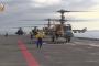 エジプト海軍の強襲揚陸艦からロシア製Ka-52・米国製AH-64攻撃ヘリが発進！
