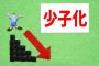 【衝撃データ】日本の少子化、さらにトンデモない事態に！！！.....