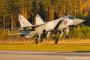 ロシア空軍のSu-35戦闘機とMiG-31迎撃戦闘機部隊が空中戦の練習！