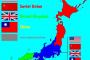 連合国による日本の分割統治計画を表した日本地図（海外の反応）
