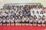 加賀楓が矢島舞美、譜久村聖を従え全ハロメンの最前センターに陣取る