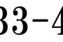 ３３－４という数字の並びの美しさについて