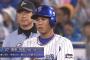 De桑原将志(23) .272(367-100) 9本 43打点 出塁率.347 OPS.748 盗塁16