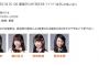 本日の「3じゃないよ!」出演メンバーが江籠裕奈から鎌田菜月に変更？