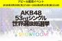 【速報】AKB48 53rdシングルカップリングにSHOWROOM選抜の楽曲＆MVが収録決定！