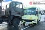 スクールバスと自衛隊大型トラックが正面衝突、1人が軽傷…山形県最上町！
