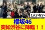 【速報】櫻坂46、突如渋谷に降臨！！