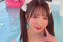 【画像】大食いアイドル・もえのあずき(37)、最新水着ショットがヤバいwwwwwwww