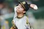 村上頌樹の2回表 → 中安、中安、右安、投安、左安、右安、左本