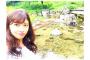 渓流でイワナを捕る熊井友理奈ちゃん
