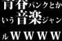 青春パンクとかいう音楽ジャンルｗｗｗｗｗｗｗｗ