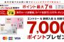 楽天カード７０００ポイントｷﾀ━━━━(ﾟ∀ﾟ)━━━━!!
