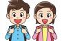 小学生男子と女子で打線組んだ