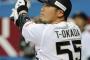 T-岡田（29歳) .351(77-27) 7HR 15打点 出塁率.485 OPS1.160