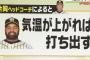 片岡 「ロサリオは気温上がれば打ち出す」