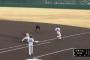 GIF画像　イースタン、ロッテvs日ハムでトリプルプレーが飛び出す！