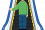 駅のエスカレーターで手すりにつかまってスマホを構っていたら上から人が落ちてきた。