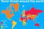 【画像あり】 イギリス外務省が発表した 世界のテロ危険度マップをご覧下さい