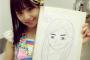 SKE48太田彩夏が描いた後藤楽々の似顔絵が似てる！！！