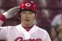 丸佳浩 .336(271-91)13本 49点 7盗 セ首位打者→ファン投票5位、選外