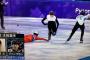 【悲報】北朝鮮スピードスケーターさん、日本の選手に対しとんでもない妨害をしてしまう 	（画像あり）