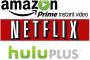 Netflix、Hulu、Amazonビデオ、どれが一番いいの？ 	