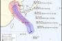 台風１４号が韓国直撃か