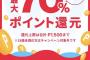 【乞食速報】ﾒﾙｶﾘのﾒﾙﾍﾟｲで70%還元！うおおおお 	